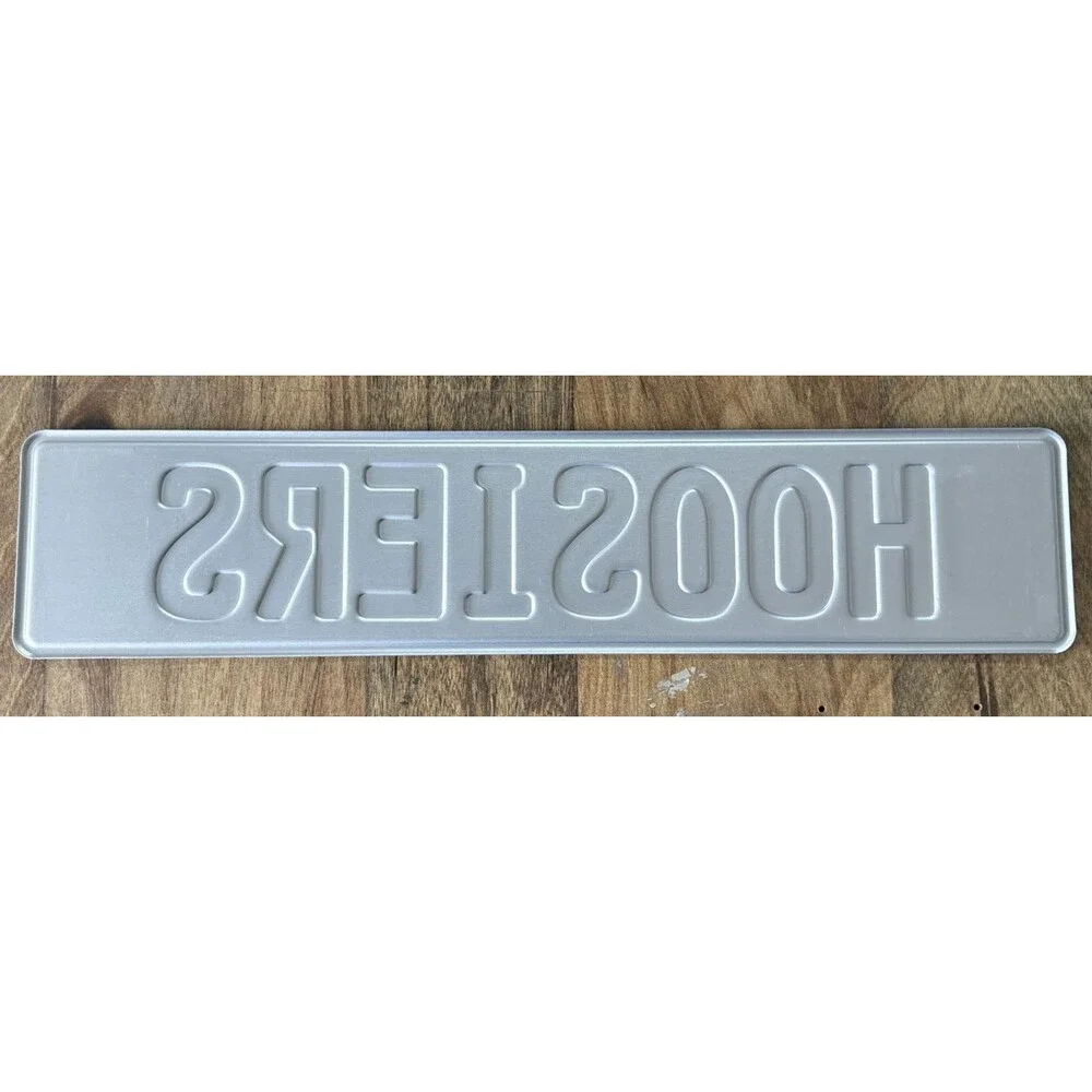 Indiana Hoosiers European Style License Plate 